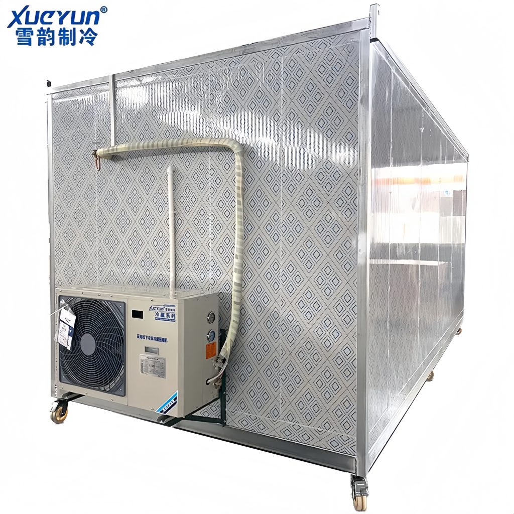 Mobile walk-in cold room container